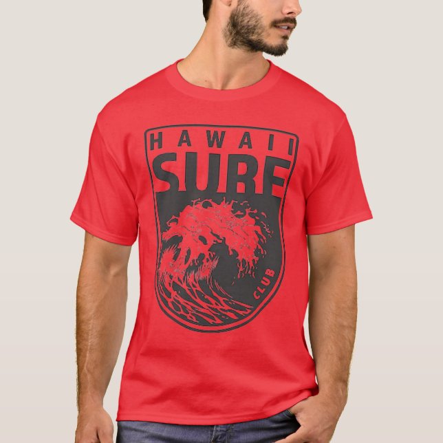 T-shirt do Clube de Surfs do Havaí (Frente)