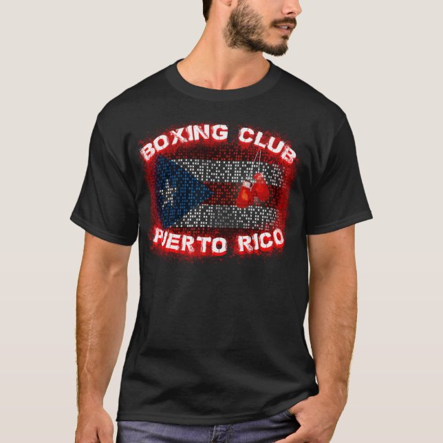 T-shirt do clube do encaixotamento de Puerto Rico (Frente)