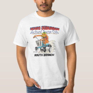 T-shirt Do clube suburbano do trator do quintal de Sears
