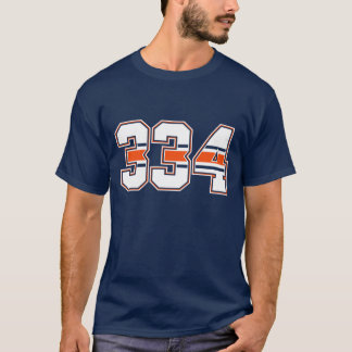 T-shirt do código de área 334