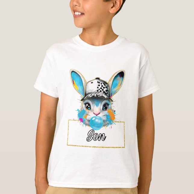 T-Shirt do Coelho de Páscoa Son Bubble (Frente)