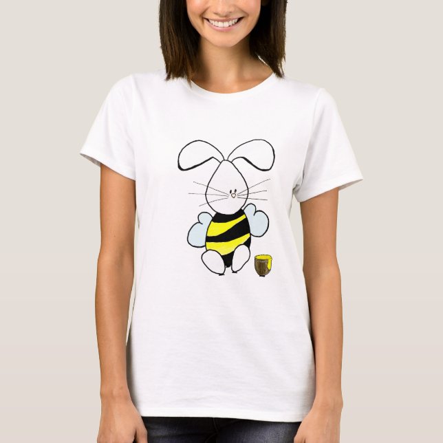 T-shirt do coelho do mel (Frente)