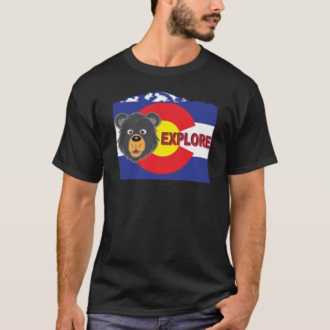 T-Shirt do Colorado Black Bear (Frente)