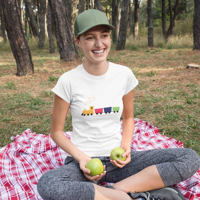 T-Shirt do Comboio Colorido de Brinquedos (Criador carregado)