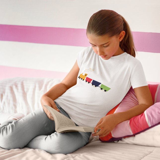 T-Shirt do Comboio Colorido de Brinquedos (Criador carregado)