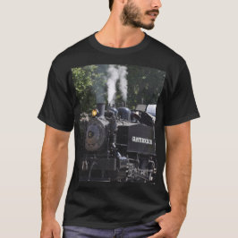 T-shirt do comboio com motor a vapor
