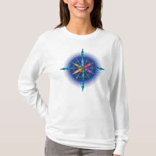 T-shirt do compasso do caiaque