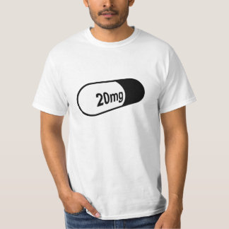 t-shirt do comprimido 20mg