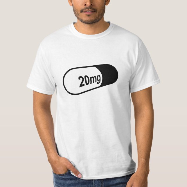 t-shirt do comprimido 20mg (Frente)