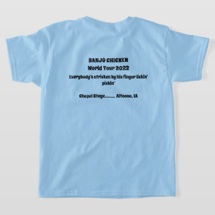 T-shirt do concerto de turismo mundial de frango d