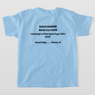 T-shirt do concerto de turismo mundial de frango d