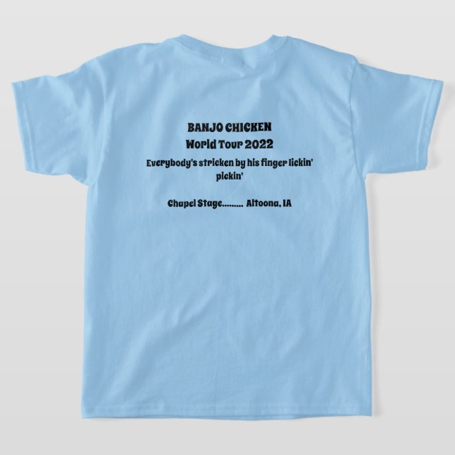 T-shirt do concerto de turismo mundial de frango d (Postura das costas)