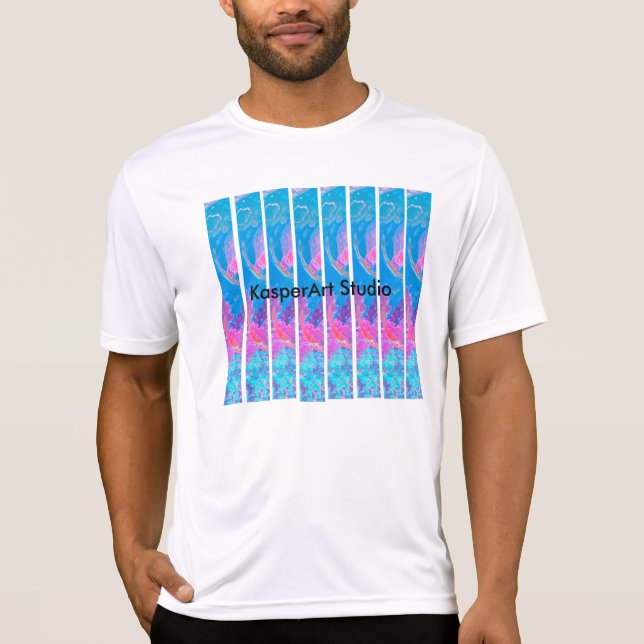 T-shirt do concorrente do Esporte-Tek dos homens (Frente)