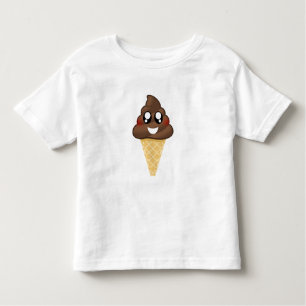 T-shirt do cone do sorvete de Emoji do tombadilho