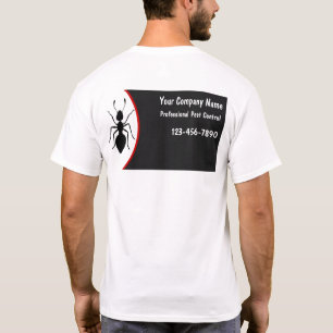 T-shirt do controlo de pragas para o negócio