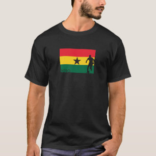 T-shirt do copo da bandeira de Ghana