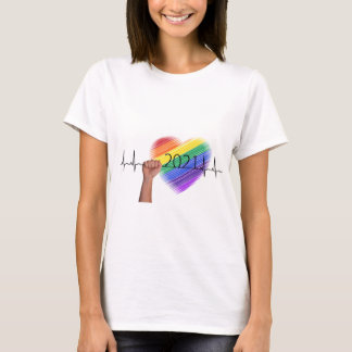 T-Shirt do Coração Arco-Íris