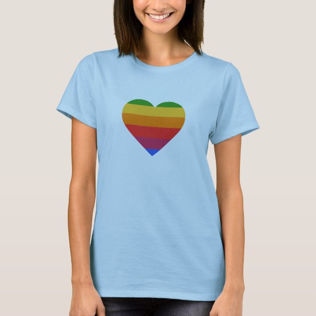 T-shirt do coração de Apple Mac (Frente)