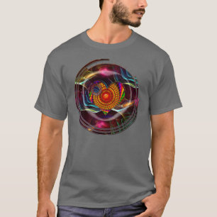 T-shirt do coração do Fractal