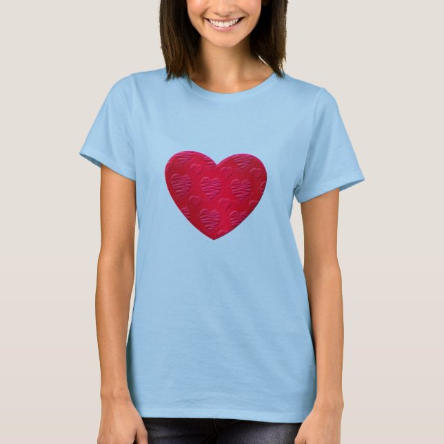 T-shirt do coração do namorados (Frente)