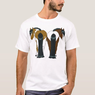 T-shirt do coração do pônei