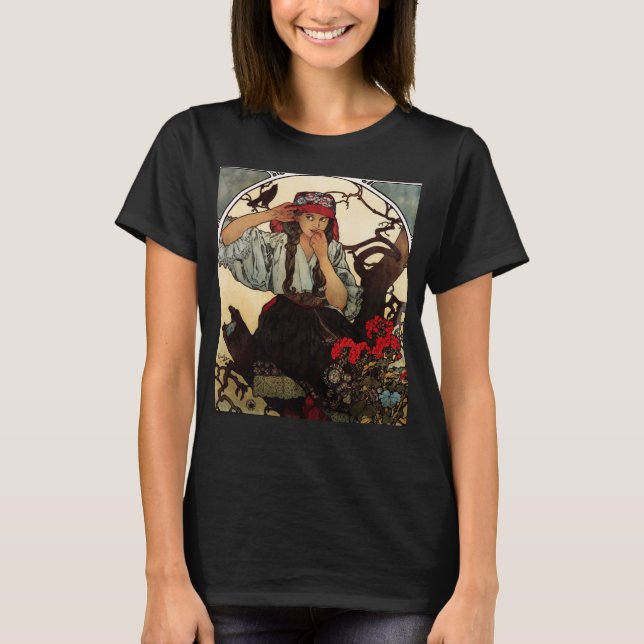 T-shirt do coro dos professores de Alphonse Mucha (Frente)