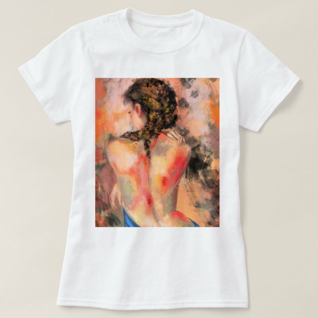T-Shirt do Corpo da Mulher (Frente do Design)