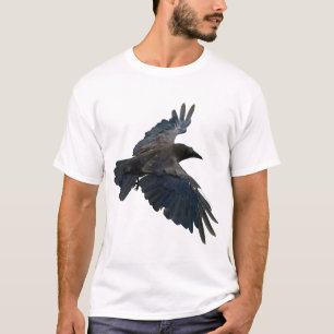 T-shirt do Corvid-amante do corvo do vôo