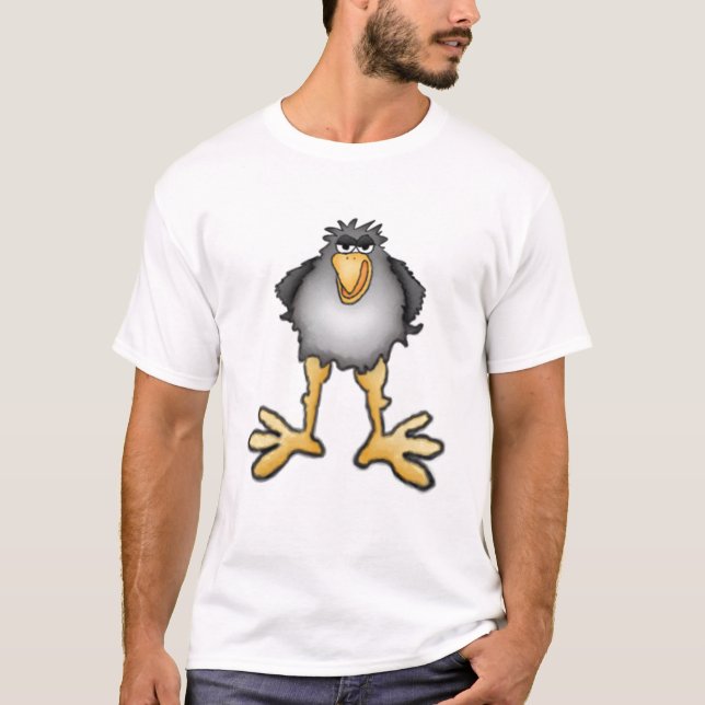 T-shirt do corvo dos desenhos animados (Frente)