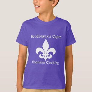 T-shirt do cozinhar do Cajun Coonass de Boudreaux