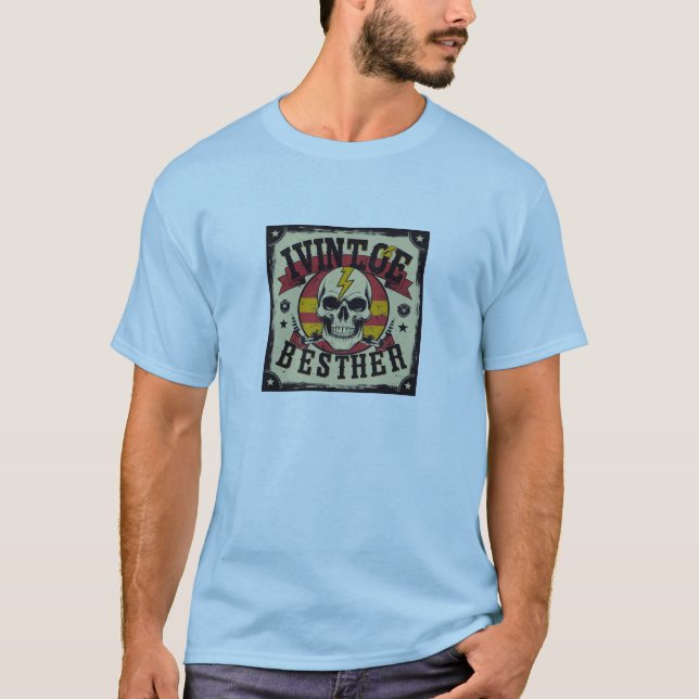 t-shirt do crânio (Frente)
