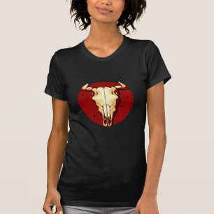 T-shirt do crânio da vaca