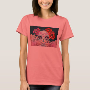 T-shirt do crânio do açúcar de Amelia Calavera