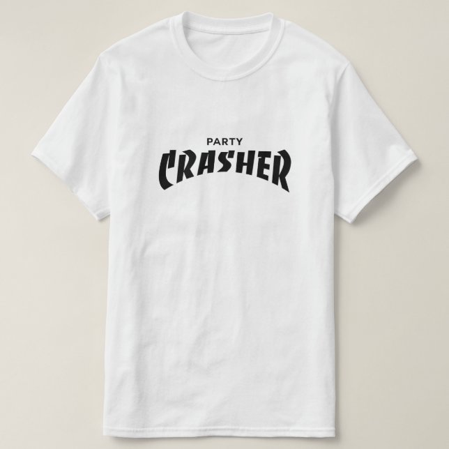 T-Shirt do Crasher do Partido (Frente do Design)