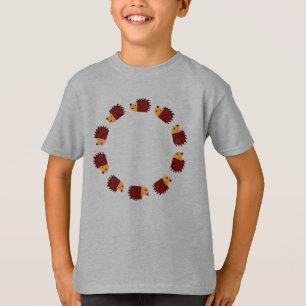 T-shirt do cruzamento do ouriço