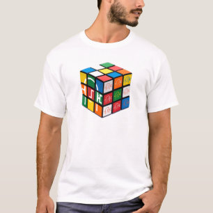 T-shirt do cubo da cidade da espátula