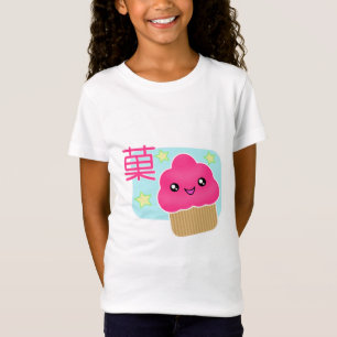T-shirt do cupcake dos doces de Kawaii