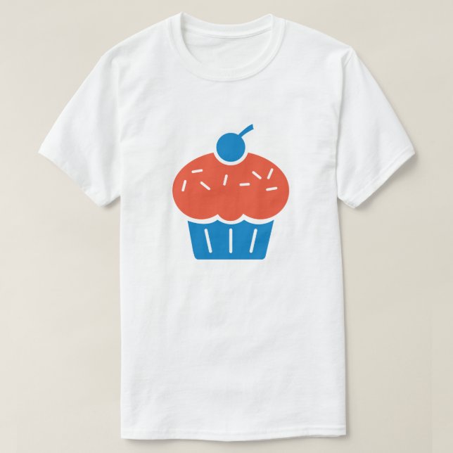 T-shirt do cupcake (NBA, Kevin Durant, OKC, KD) (Frente do Design)