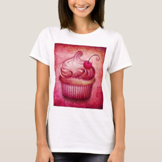 T-shirt do Cupcake Paisley rosa