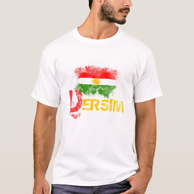 T-shirt do Curdistão com o "DERSIM " (Frente)