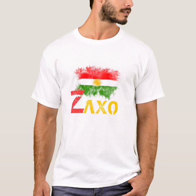 T-shirt do Curdistão com o "ZAXO " (Frente)