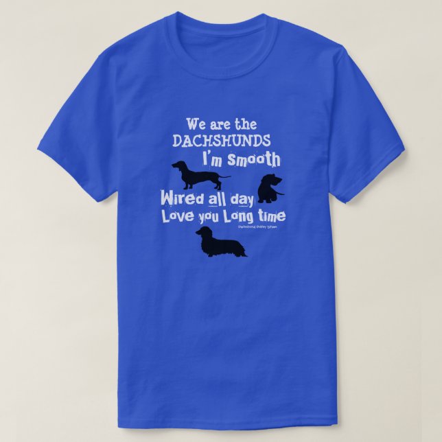 T-shirt do Dachshund (Frente do Design)