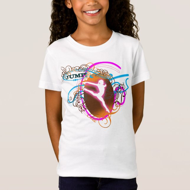 T-shirt do dançarino do Gymnast (Frente)
