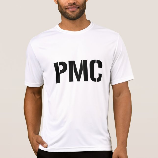 T-shirt do desempenho de PMC (Frente)
