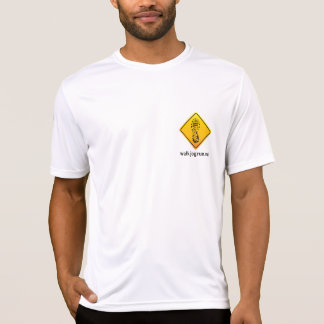 T-shirt do desempenho de WalkJogRun