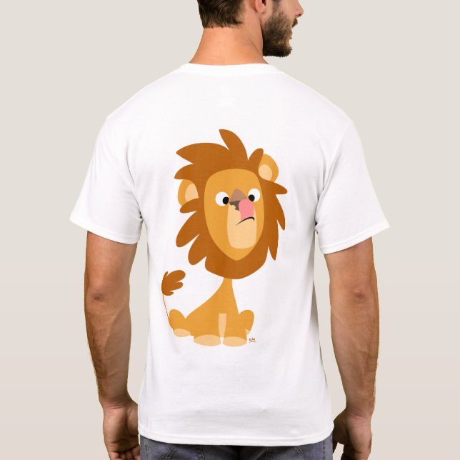 T-shirt do desenho animado do Lion! bobo (traseira (Verso)