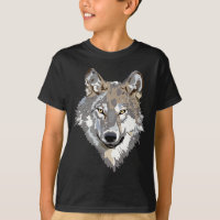T-shirt do desenho do lobo