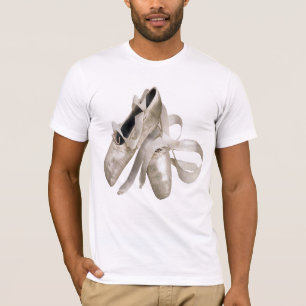T-shirt do desgaste da dança dos calçados de bal