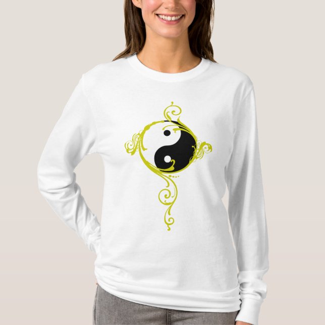 T-shirt do design de Yin Yang (Frente)