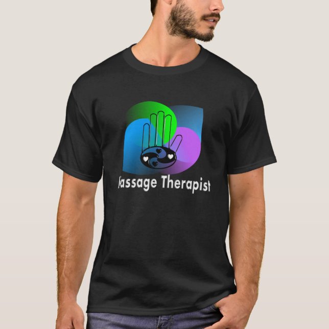 T-shirt do design do abstrato do terapeuta da (Frente)